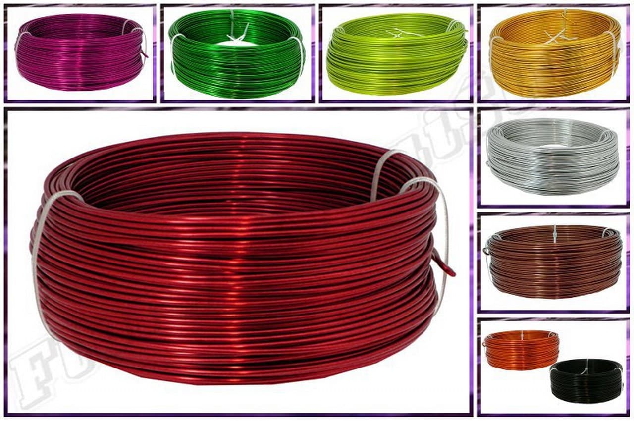 Drut  aluminiowy śr.2mm/500g/60mb, srebrny