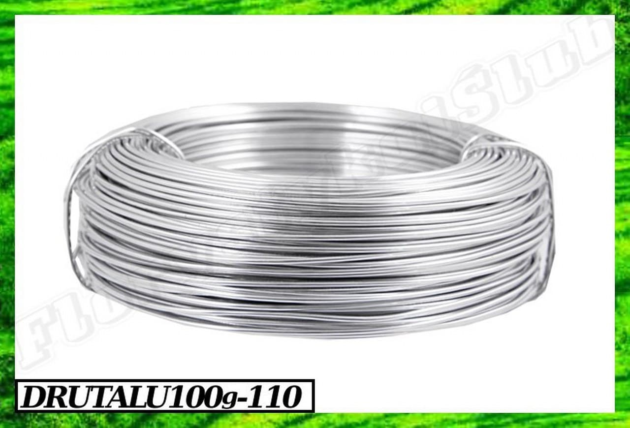 Drut florystyczny aluminiowy 1mm/20m srebrny