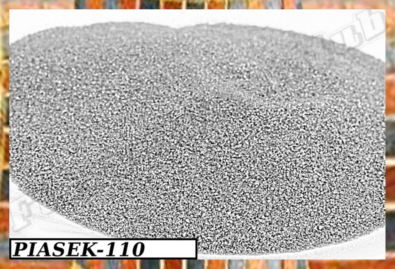 Piasek kwarcowy 0,1-0,4mm, 0,5kg, srebrny błysk