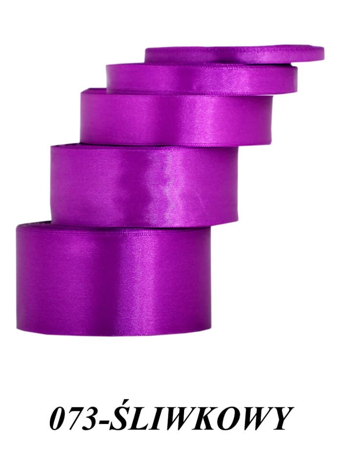 Wstążka satynowa 50mm/32mb, śliwkowa