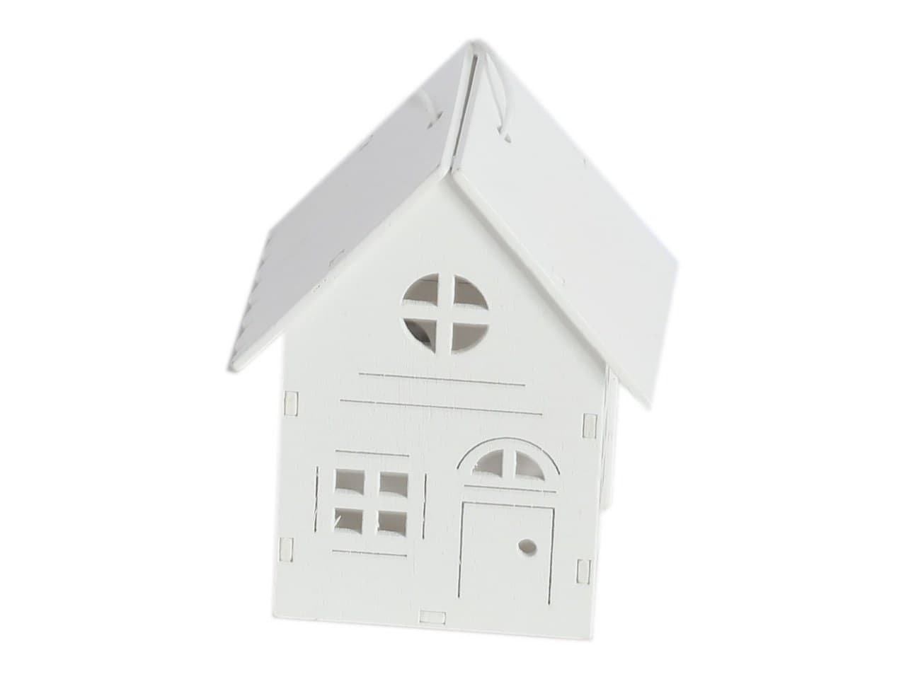 Zawieszka domek drewniany mały 3D 3,5x4x6cm