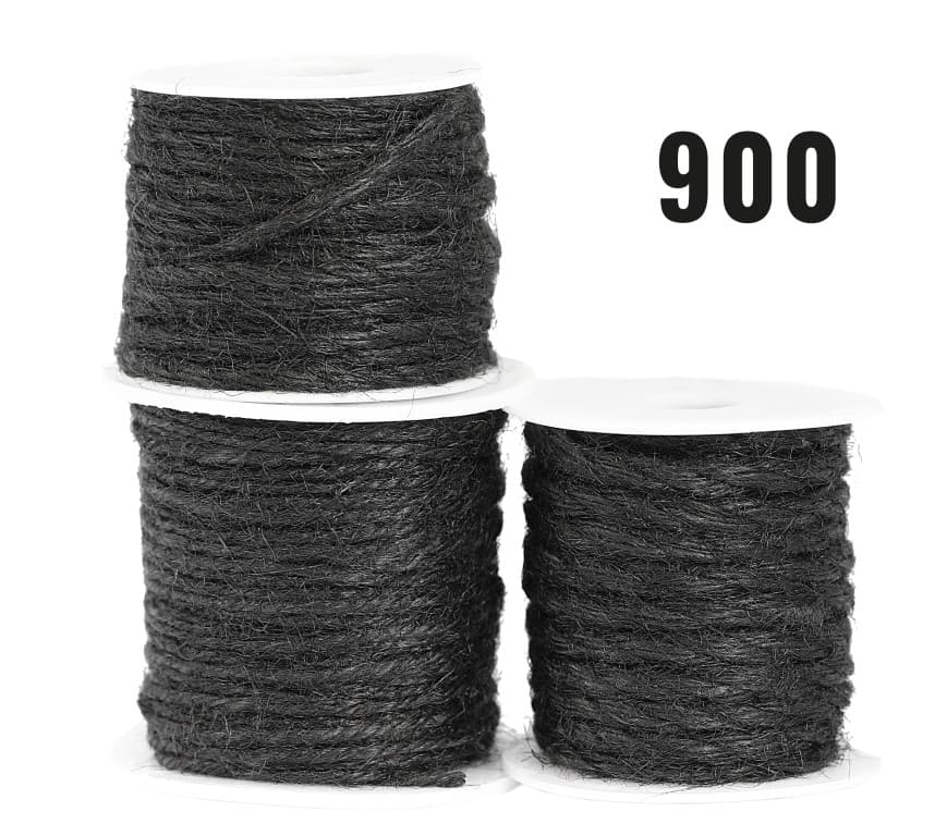 Sznurek jutowy pleciony, 2mm/50mb, czarny