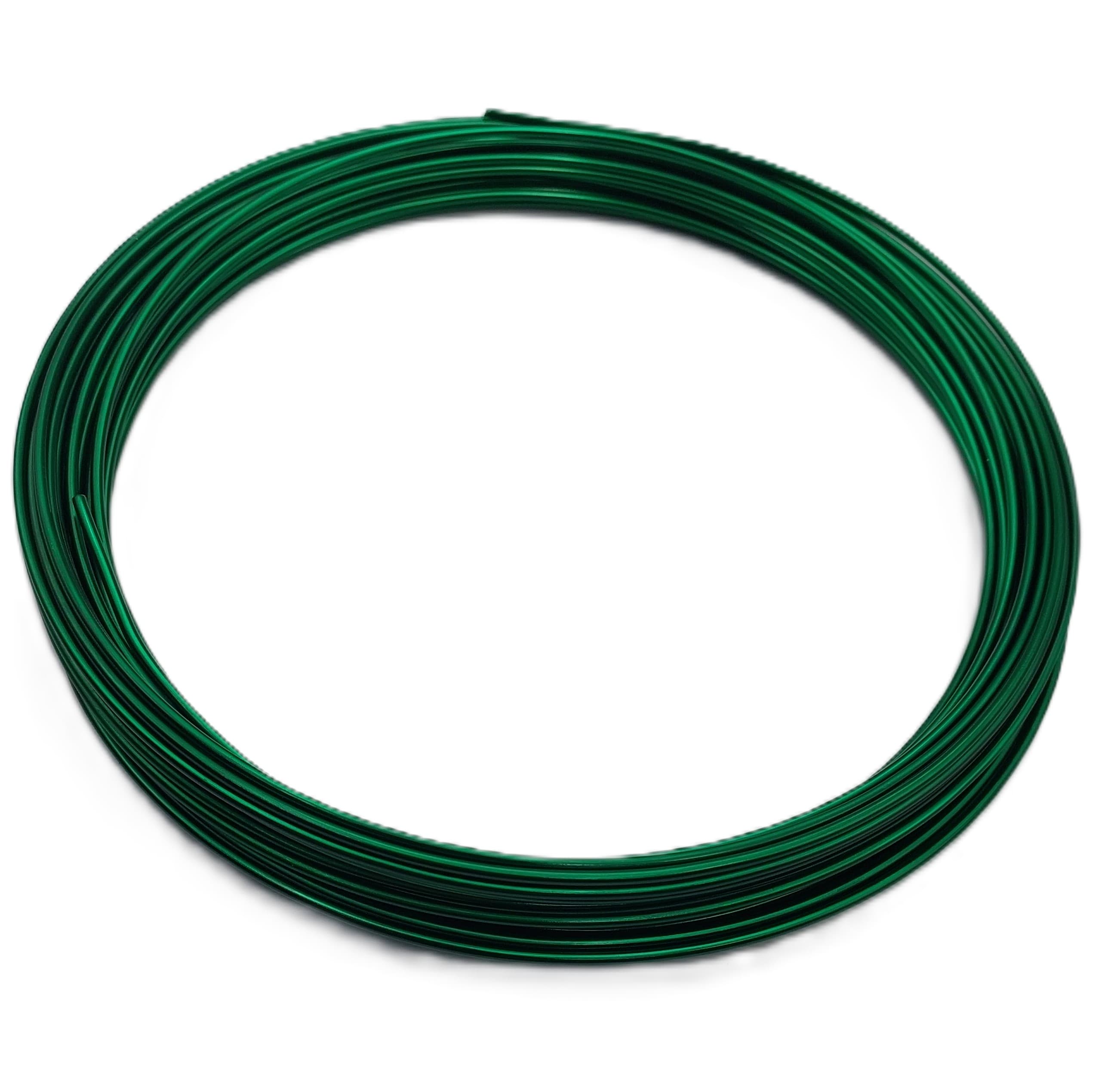 Drut  aluminiowy śr.2mm/100g/12mb, zielony