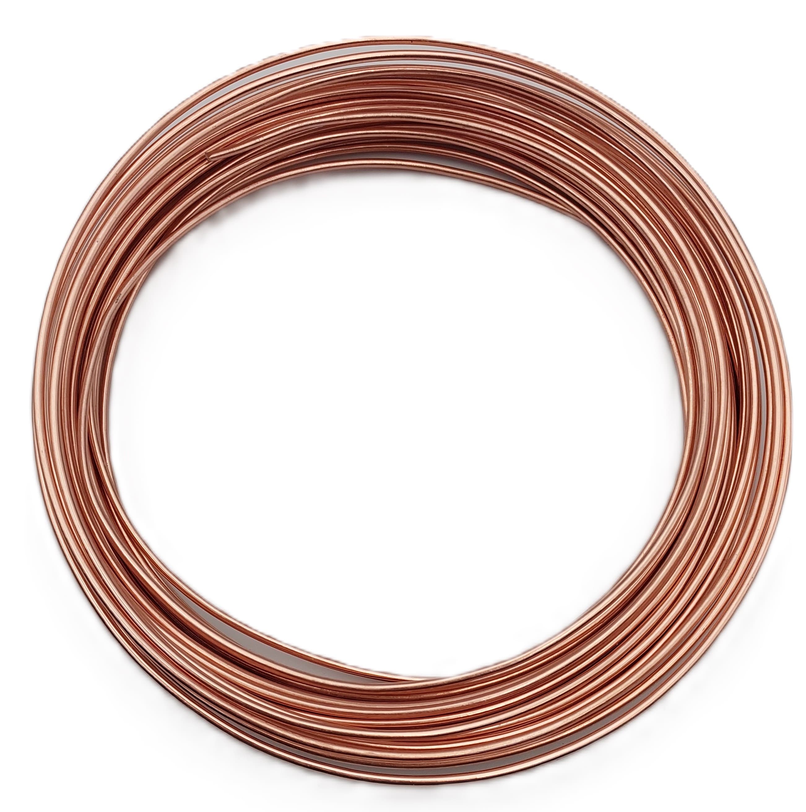 Drut  aluminiowy śr.2mm/100g/12mb, miedziowy