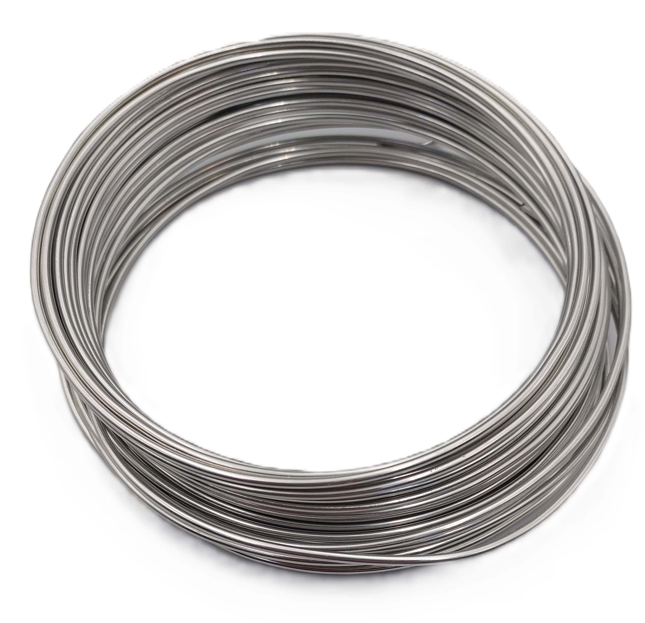 Drut  aluminiowy śr.2mm/100g/12mb, srebrny