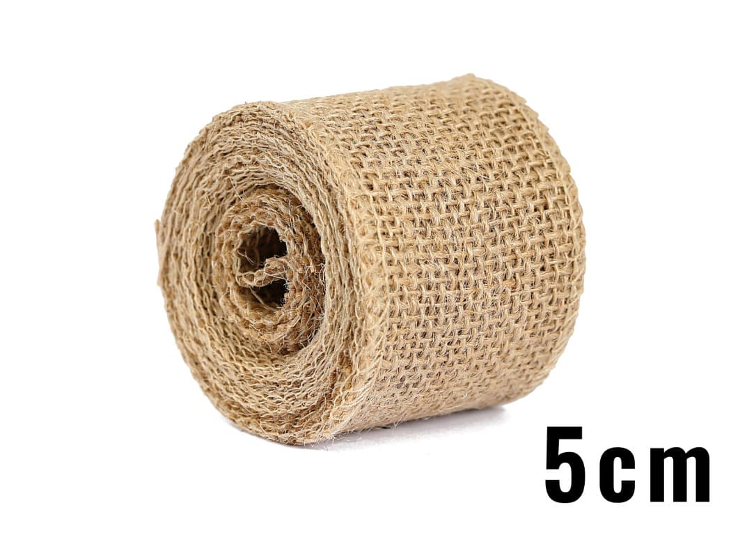 Juta obszywana naturalna, 5cm/3y