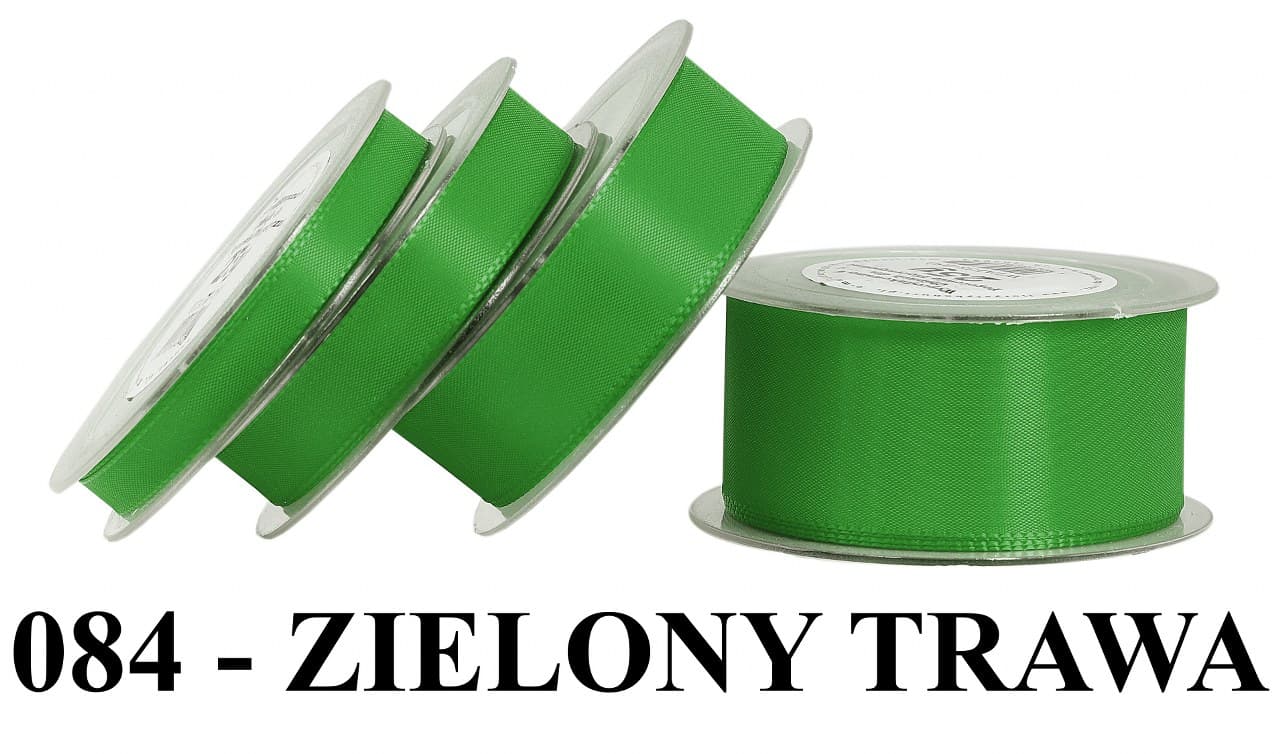 Wstążka z tafty, 10mm/22mb, zielona trawa