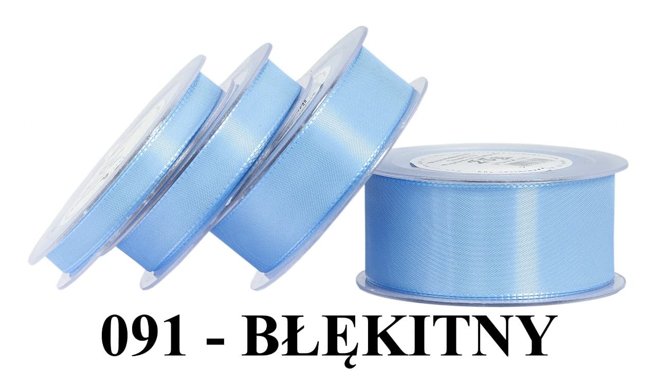 Wstążka z tafty, 10mm/22mb, błękitna