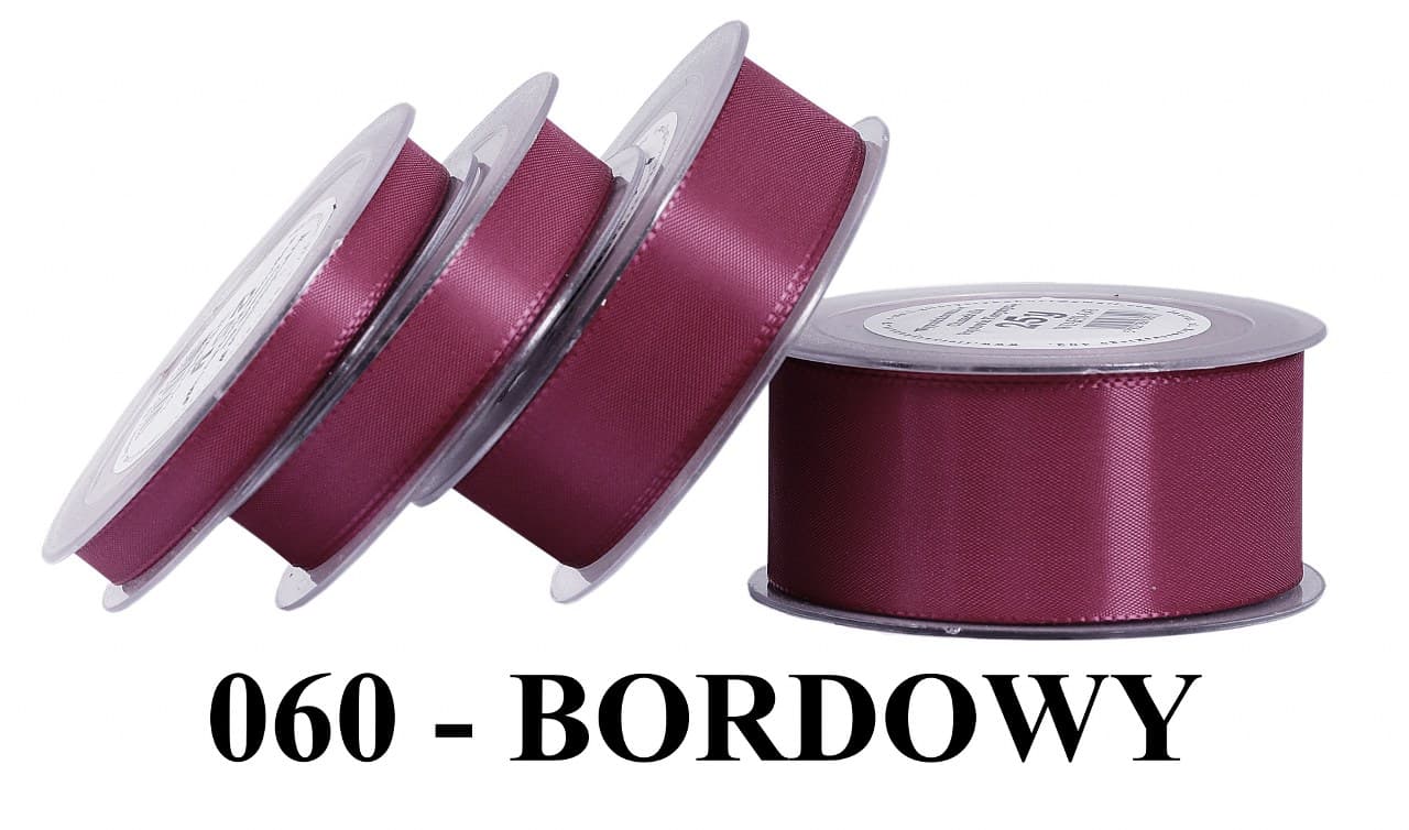 Wstążka z tafty, 38mm/22mb, bordowa