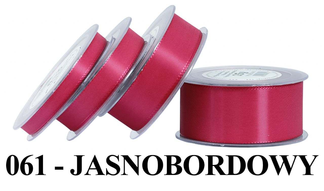 Wstążka z tafty, 38mm/22mb, jasnobordowa