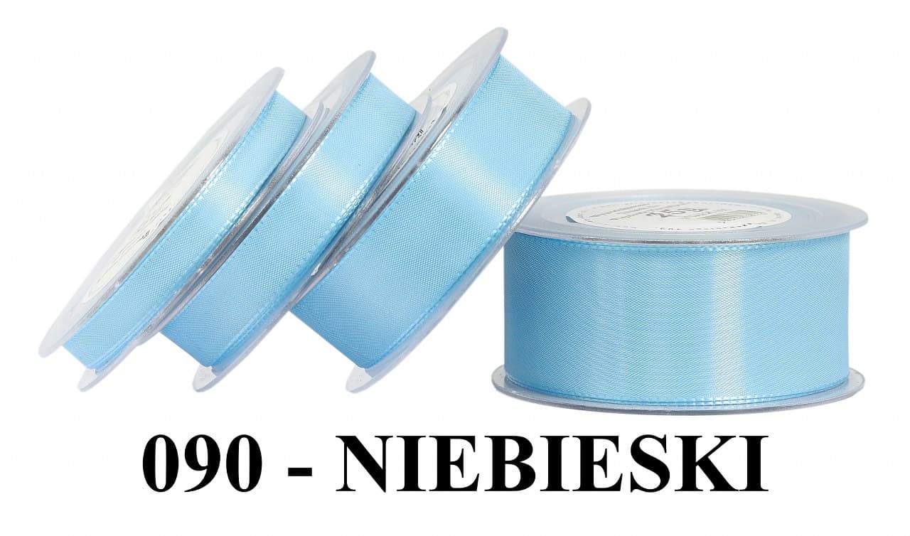 Wstążka z tafty, 38mm/22mb, niebieska