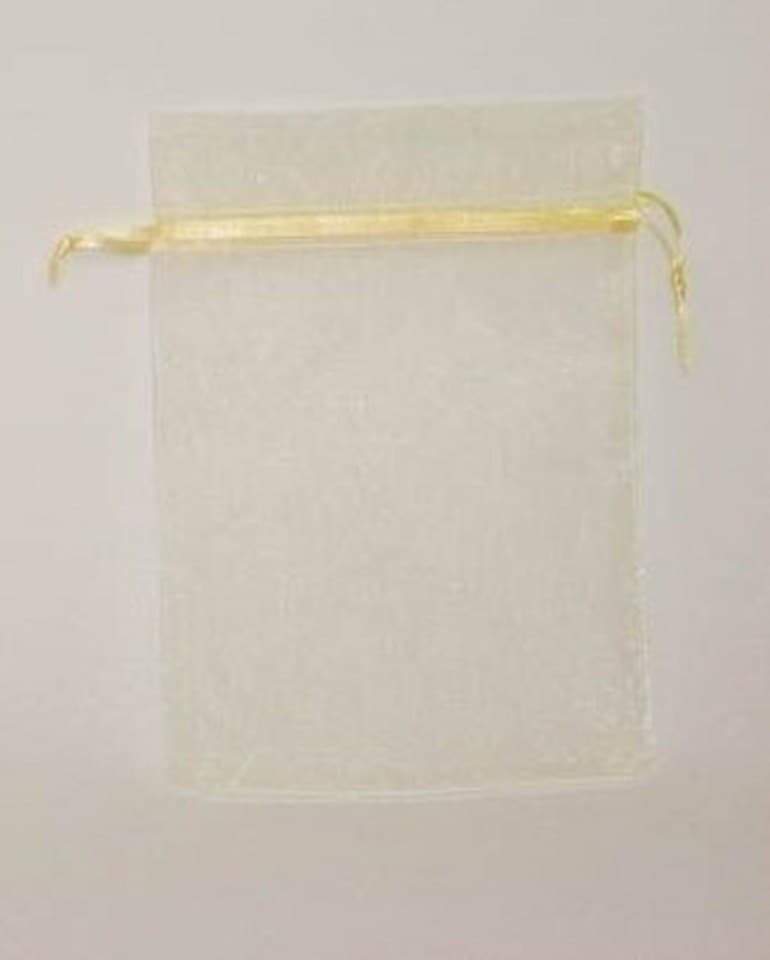 Woreczki z organzy, 12x15cm/12szt.kremowe