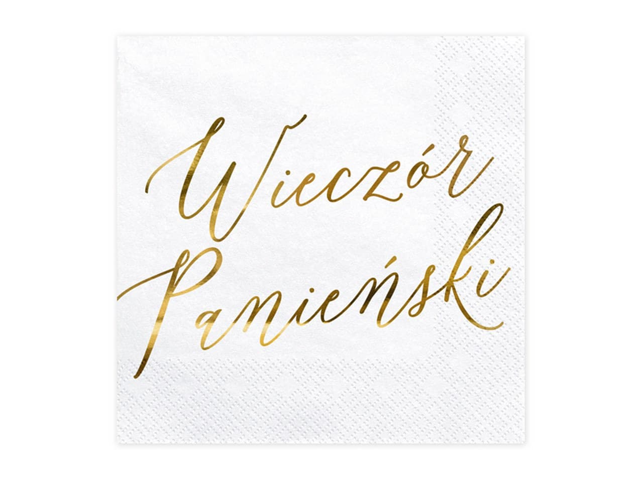 Serwetki Wieczór panieński, biały, 33x33cm