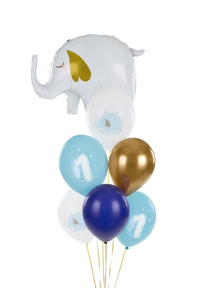 Balony 30 cm, Roczek, Pastel Light Blue /5szt.