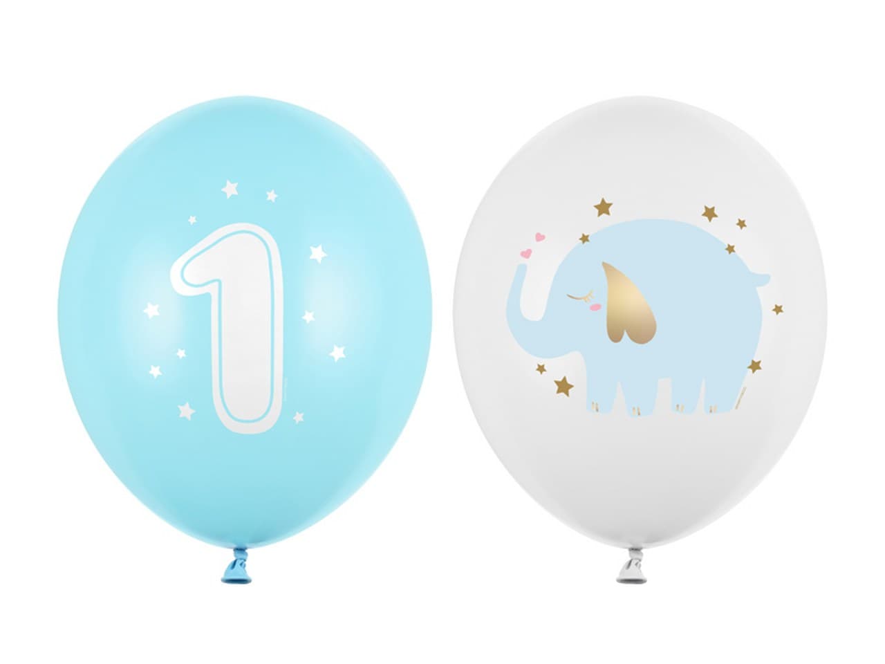 Balony 30 cm, Roczek, Pastel Light Blue /5szt.