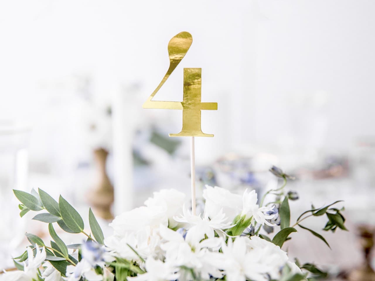Numery na stół, złoty, 25,5-26,5cm