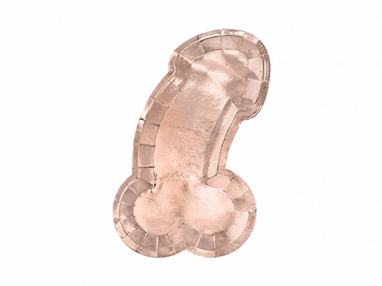 Talerzyki penis różowe złoto 6szt.