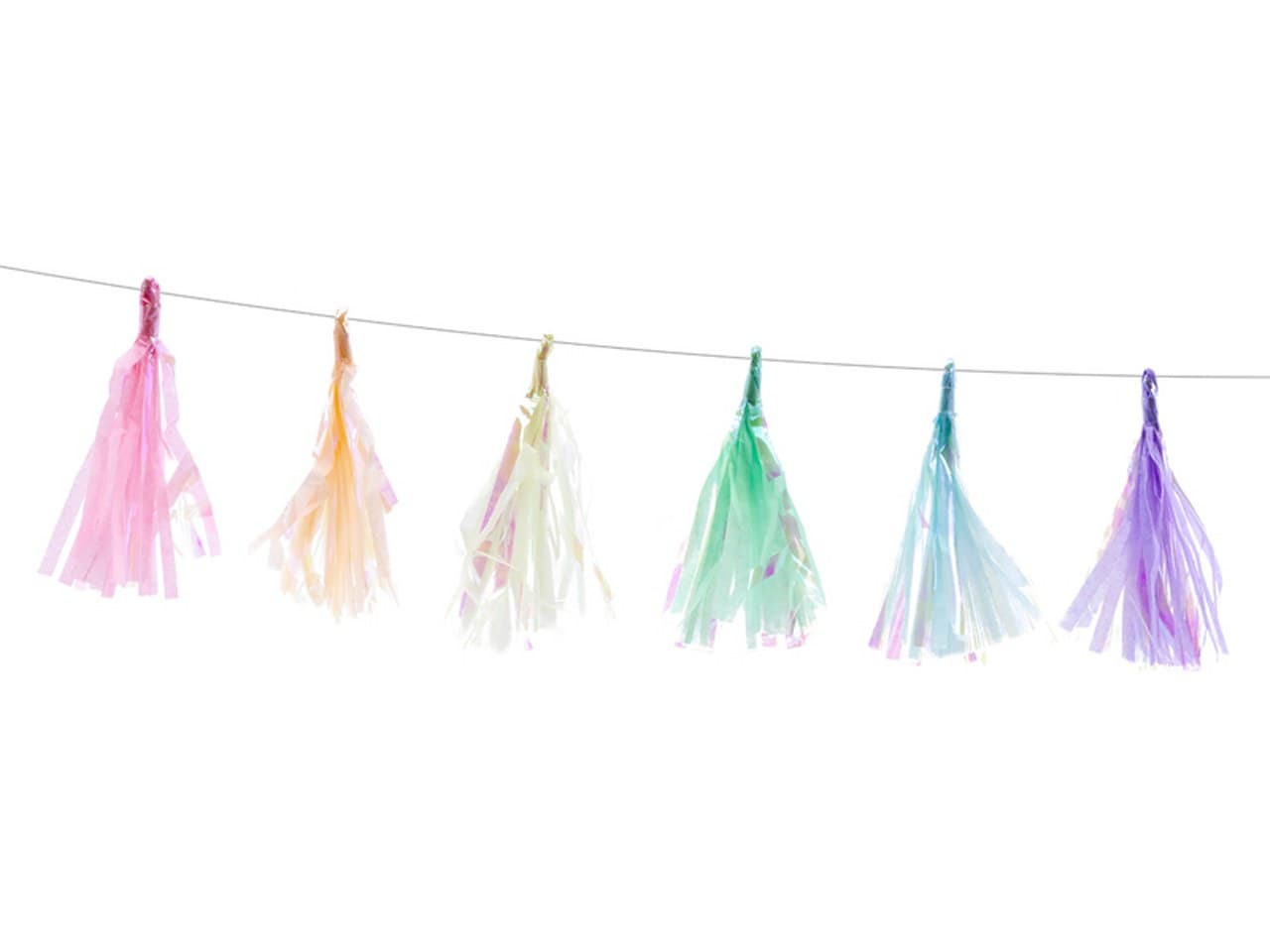 Girlanda frędzle, mix, 1,2m