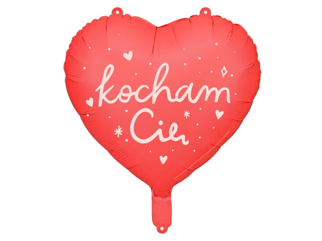 Balon foliowy Serce ''Kocham Cię'', 45 cm, 1 szt.