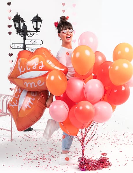 Konfetti Serca papierowe, różowe 15g/1op