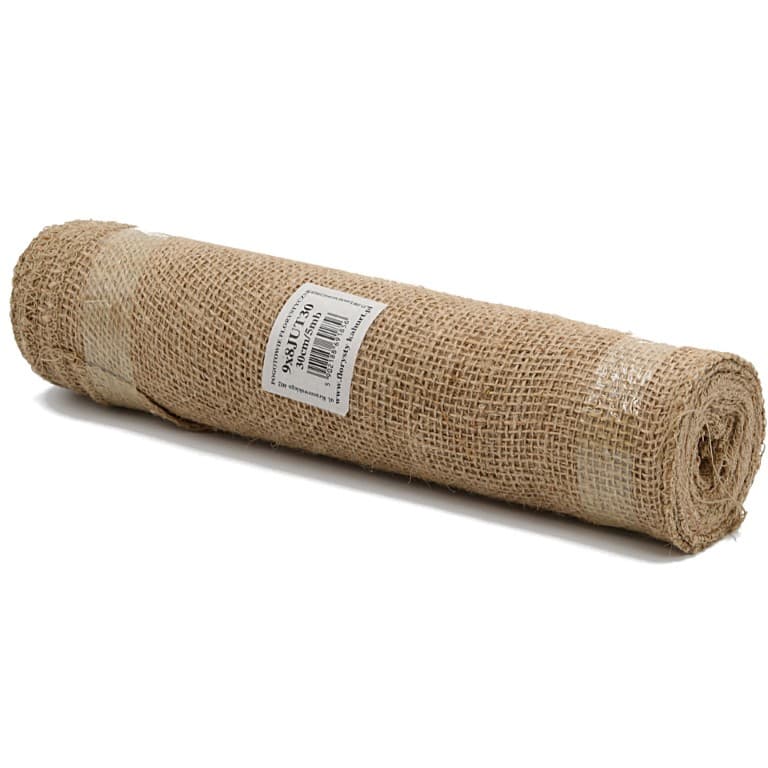 Juta obszywana, 9x8,25cm/5mb, 260g/m2, natura
