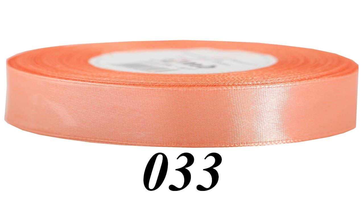 Wstążka satynowa 12mm/32mb, łososiowa