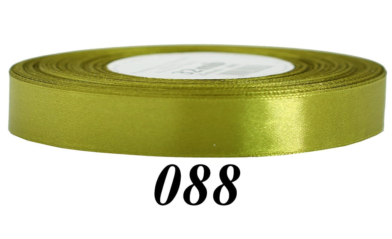 Wstążka satynowa 12mm/32mb, oliwka/2