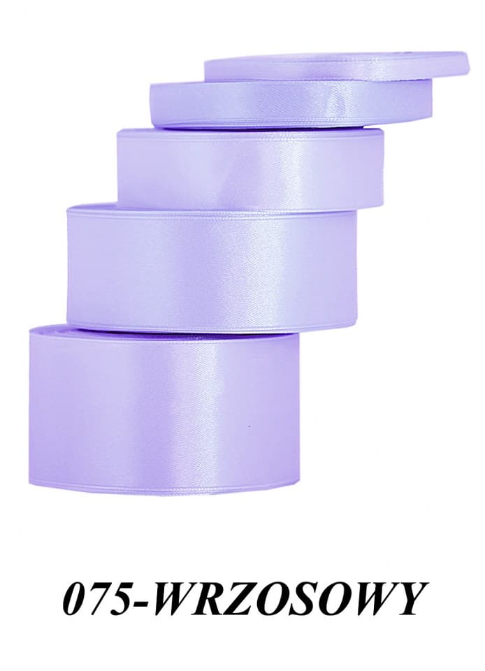 Wstążka satynowa 12mm/32mb, wrzosowa