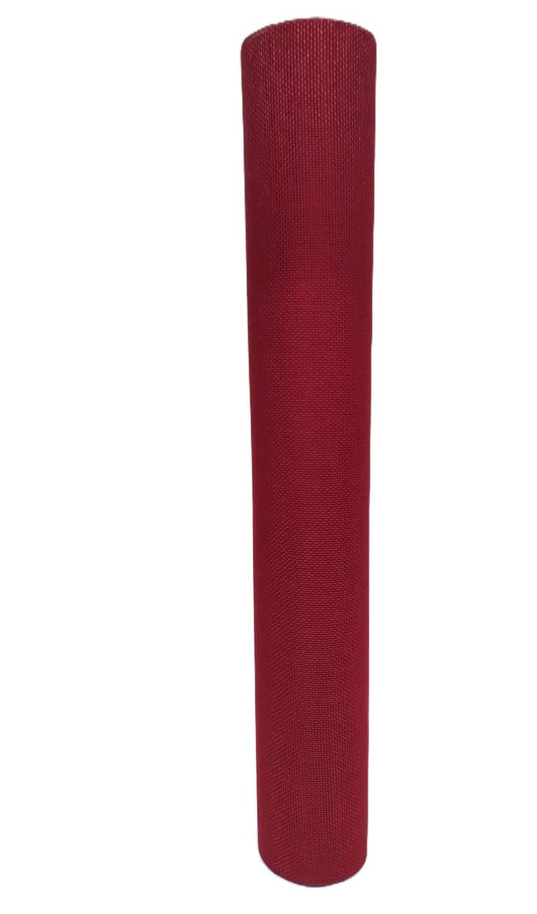 Juta  sztuczna, gęsta, 48cm/4,5mb, bordowa
