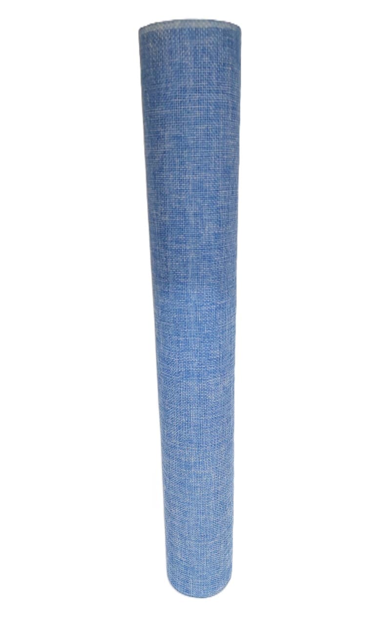 Juta  sztuczna, gęsta, 48cm/4,5mb, błękitna