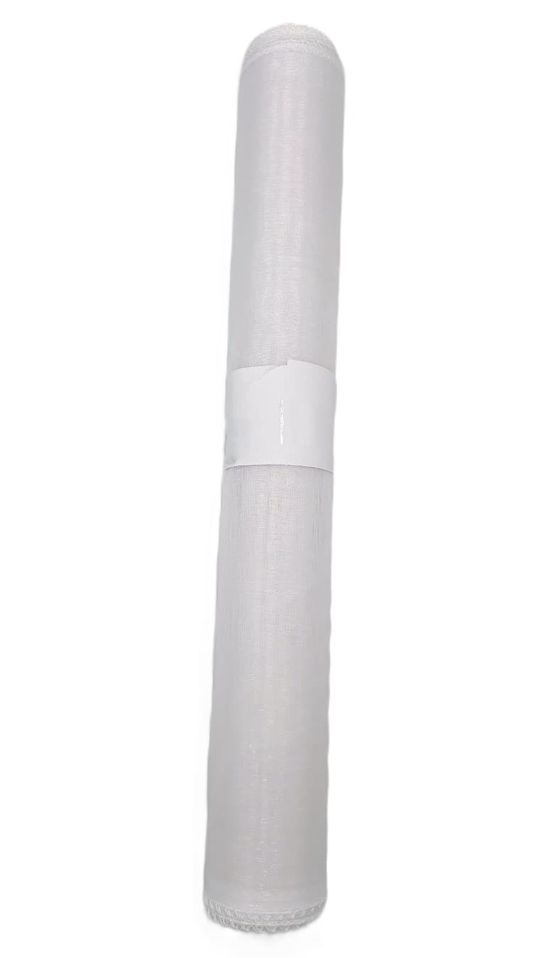 Organza obszywana 40cm,  biała