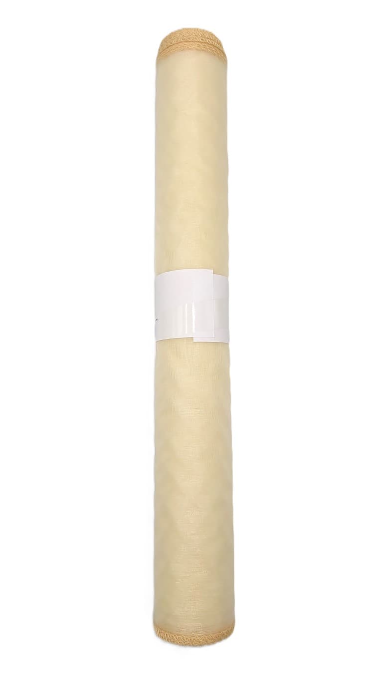 Organza obszywana 40cm kremowa