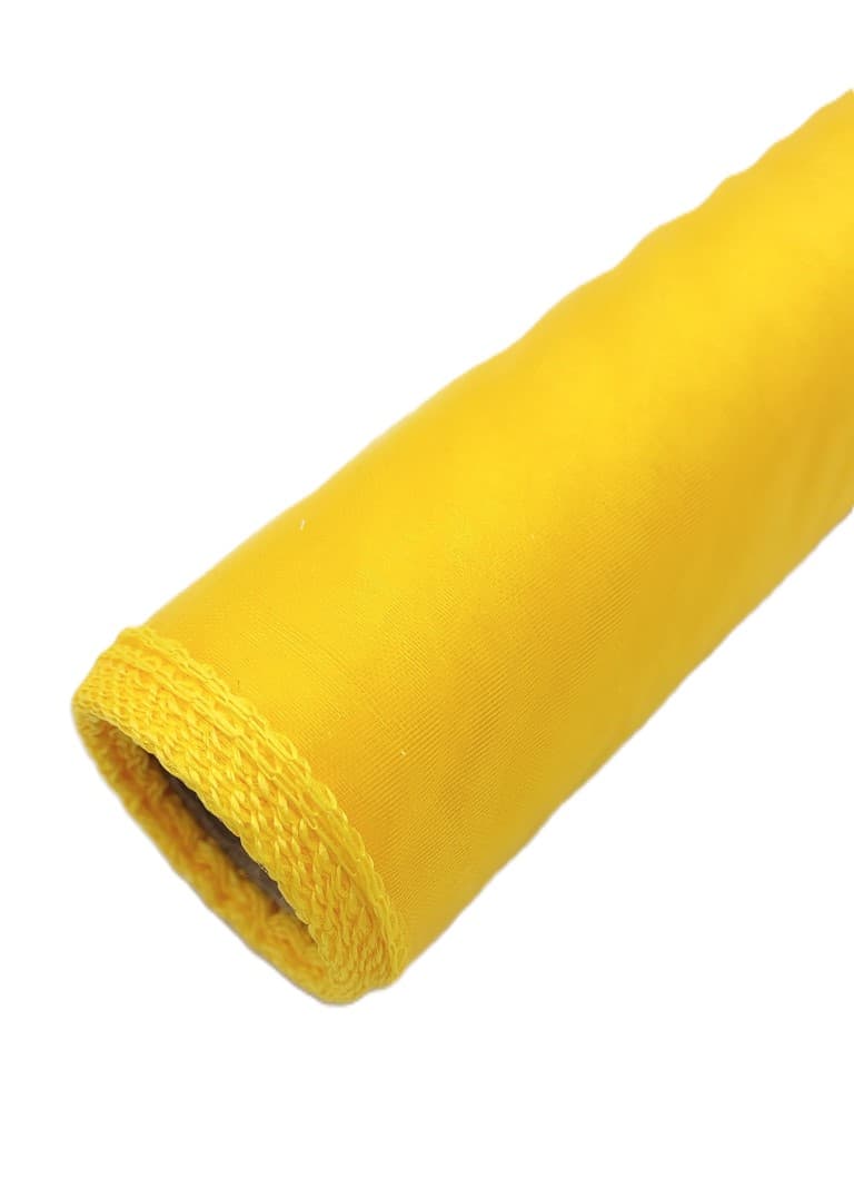 Organza obszywana 40cm żółta