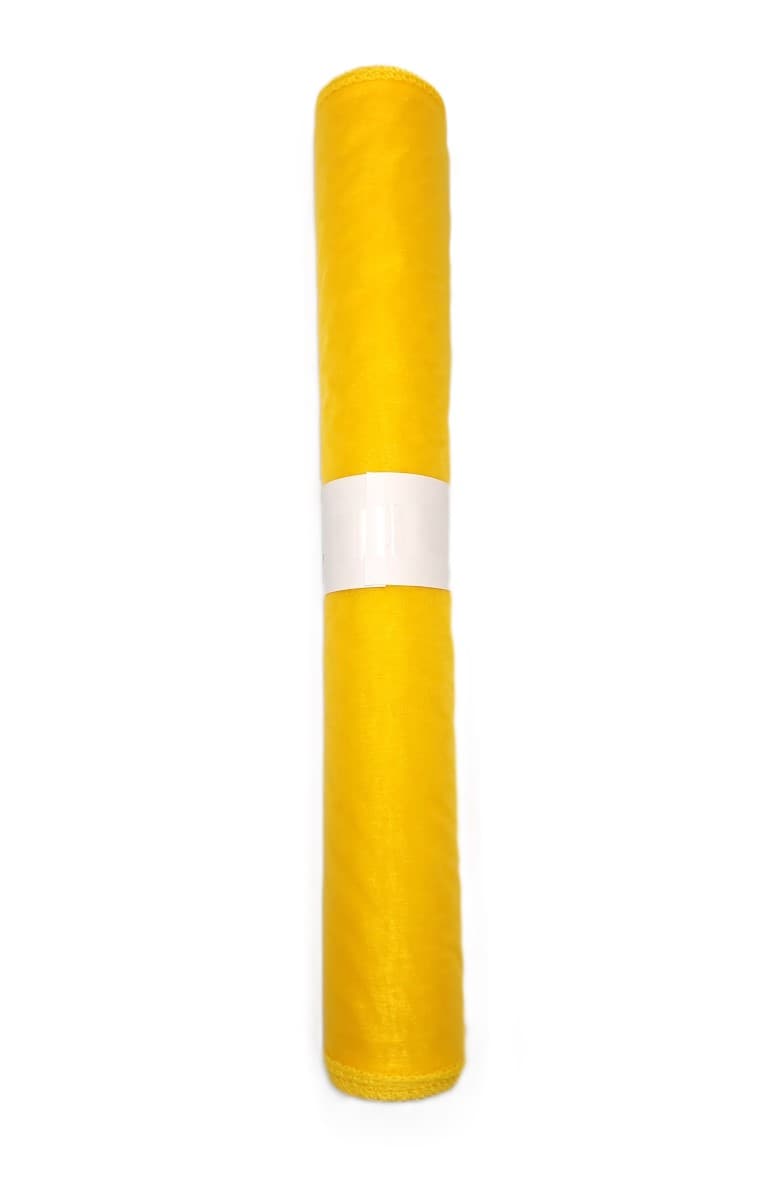 Organza obszywana 40cm żółta