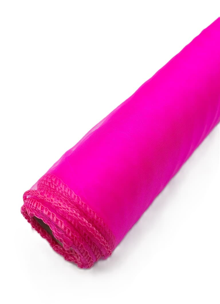 Organza obszywana 40cm amarantowa