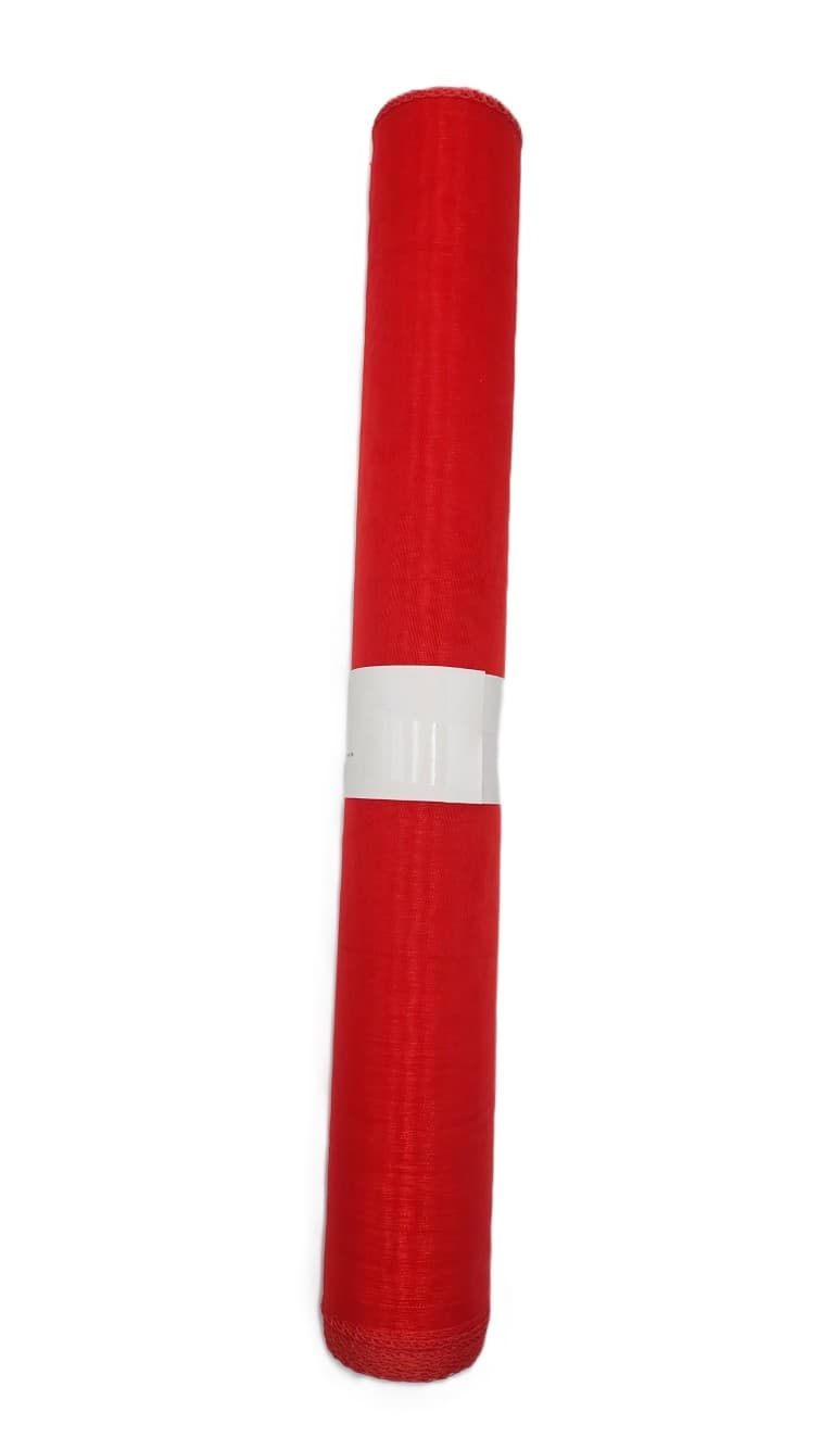 Organza obszywana 40cm czerwona