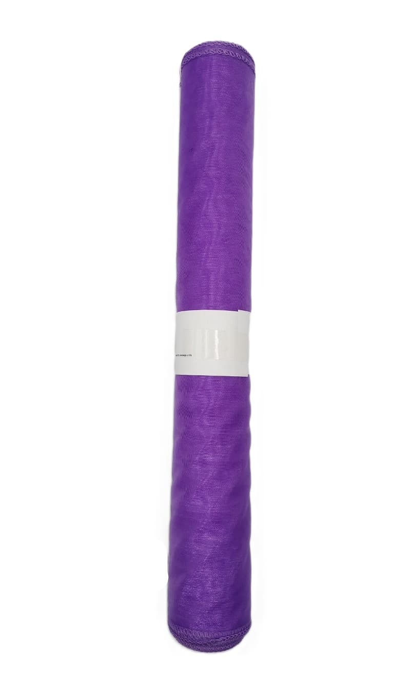 Organza obszywana 40cm fioletowa