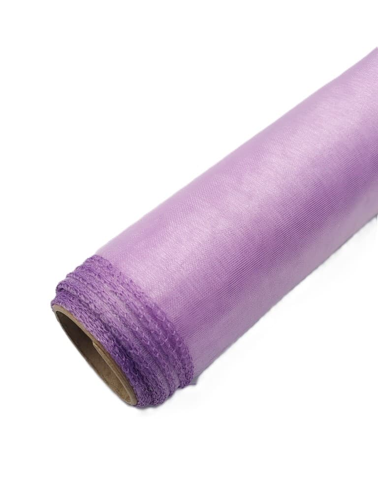 Organza obszywana 40cm wrzosowa