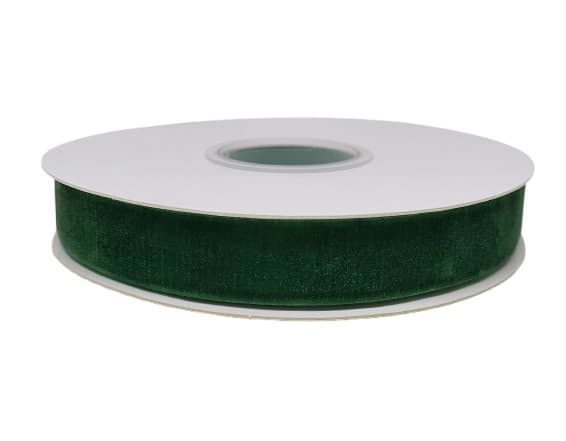 Wstążka aksamitna velvetowa, 19mm/9mb, c.oliwka 2