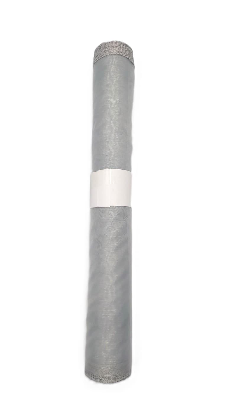 Organza obszywana 40cm srebrna