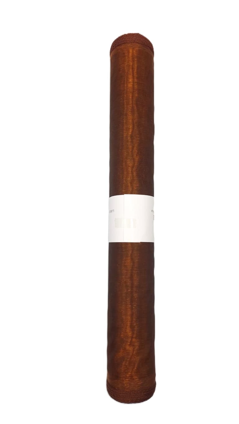 Organza obszywana 40cm c.brązowa