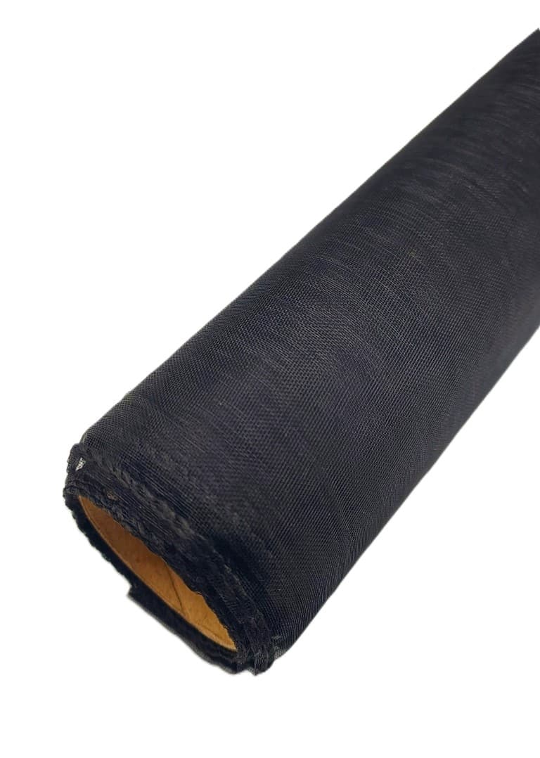 Organza obszywana 40cm czarna