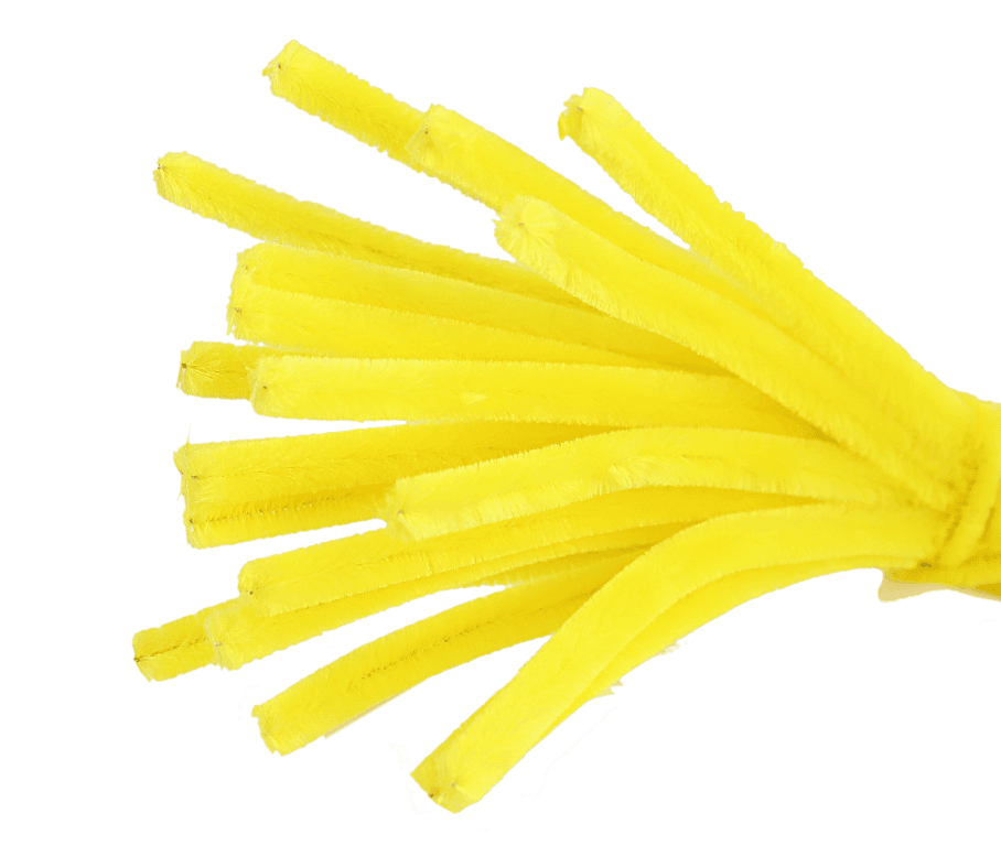 Wyciory pastelowe,  śr.9mm/20szt, żółte