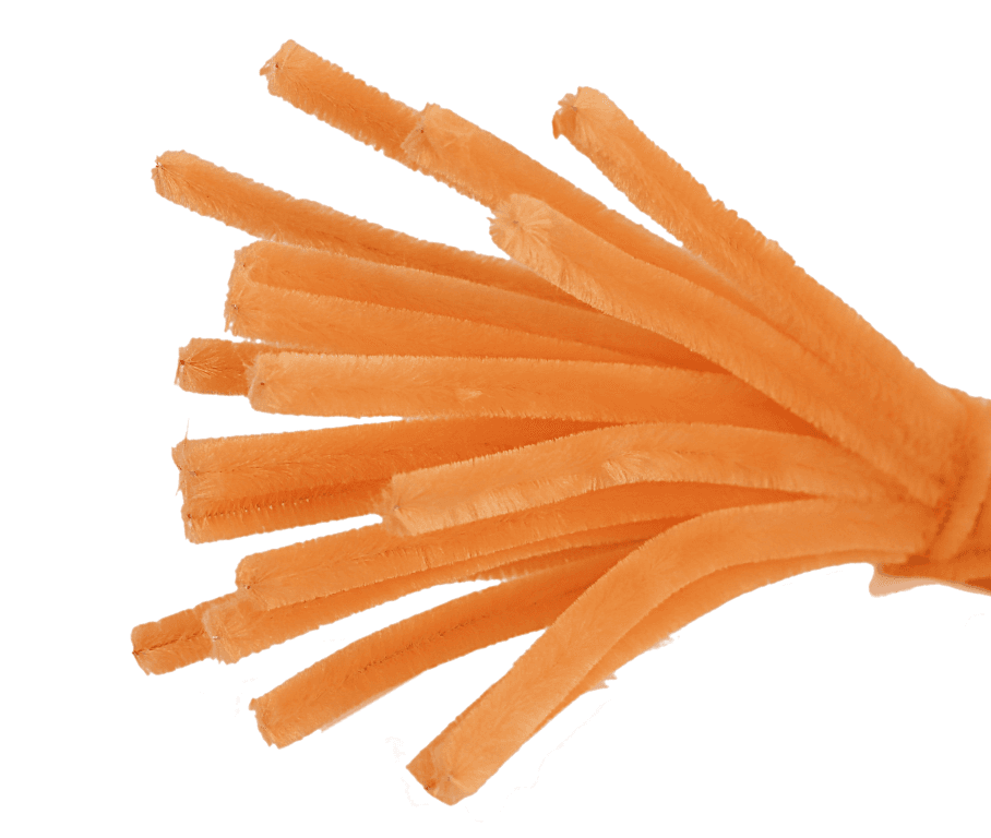 Wyciory pastelowe,  śr. 9mm/20szt, pomarańczowe