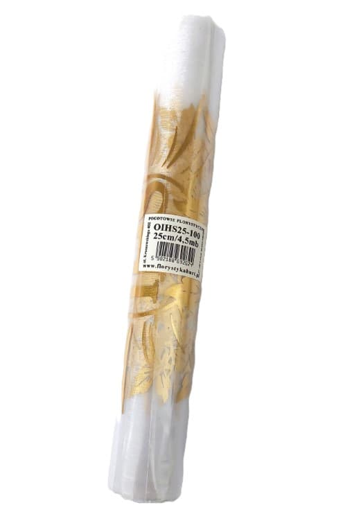 Organza komunijna pozłacana IHS, 25cm/4,5mb
