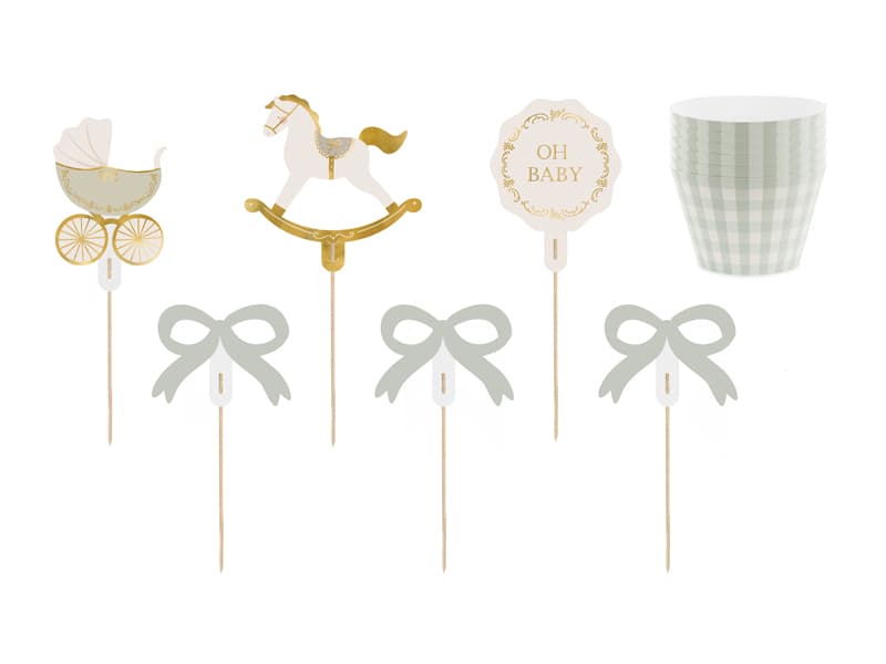 Zestaw do muffinek Oh Baby, mix Baby Shower roczek