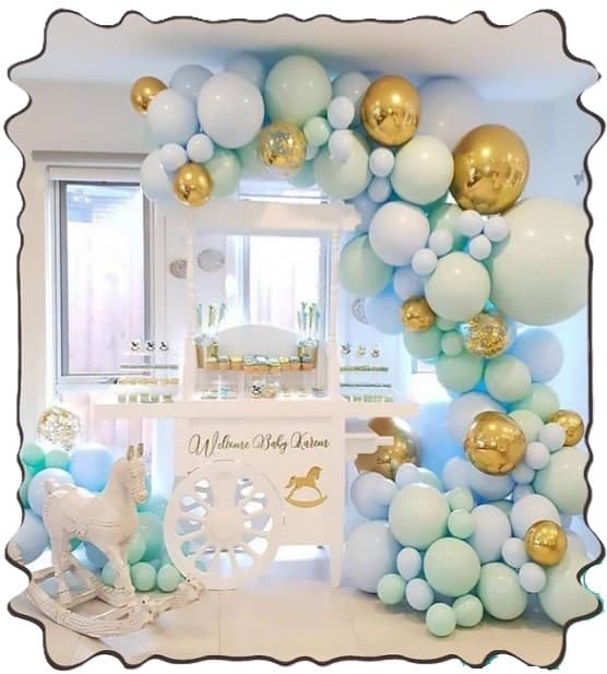 Girlanda zestaw balonów pastelowych - 126 szt