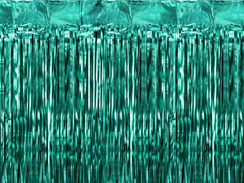 Kurtyna Party, butelkowa zieleń, 100x200cm