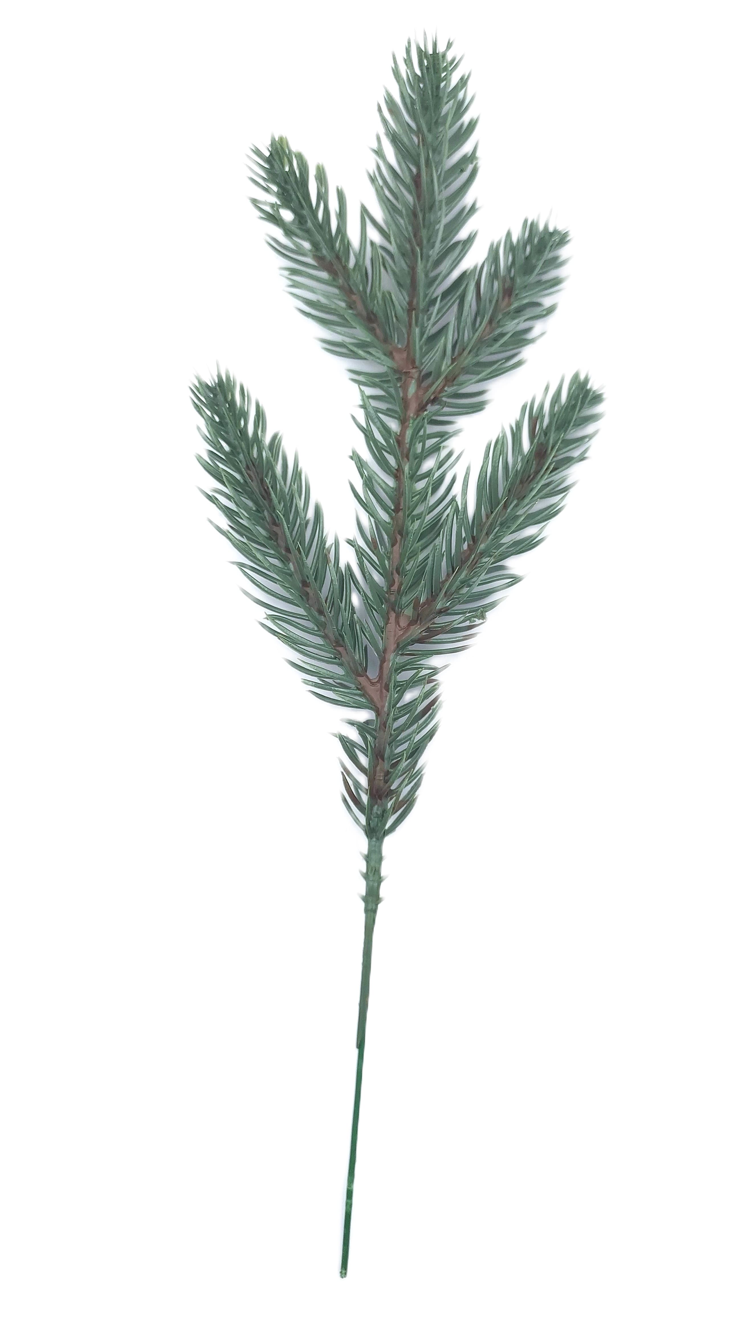 Sztuczna Gałązka świąteczna iglasta zielona 22 cm