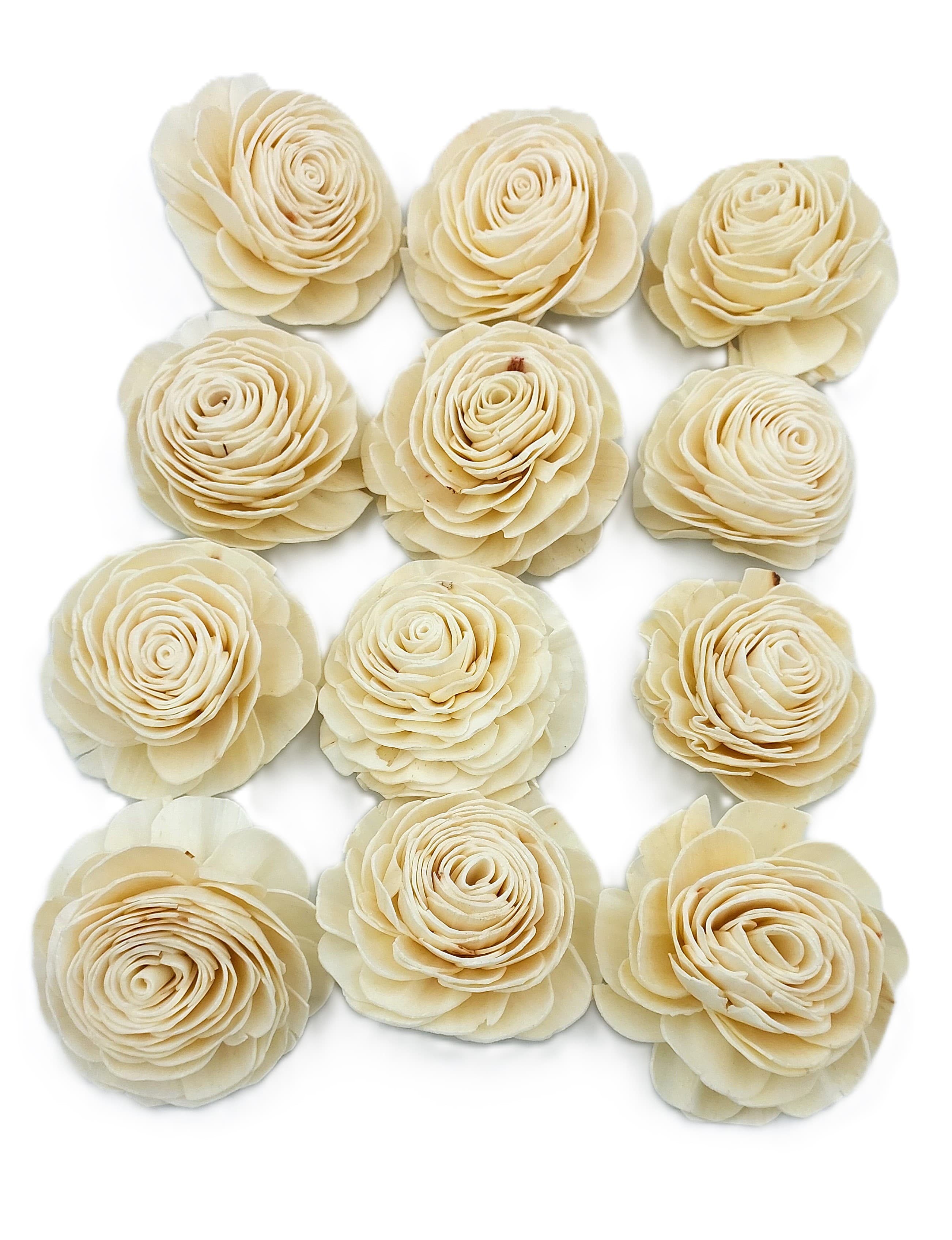Shola główki Róża - Rosa duża 8 cm - 12 sztuk